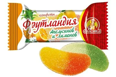 Конфеты Фрутландия Апельсинов и Лимонов